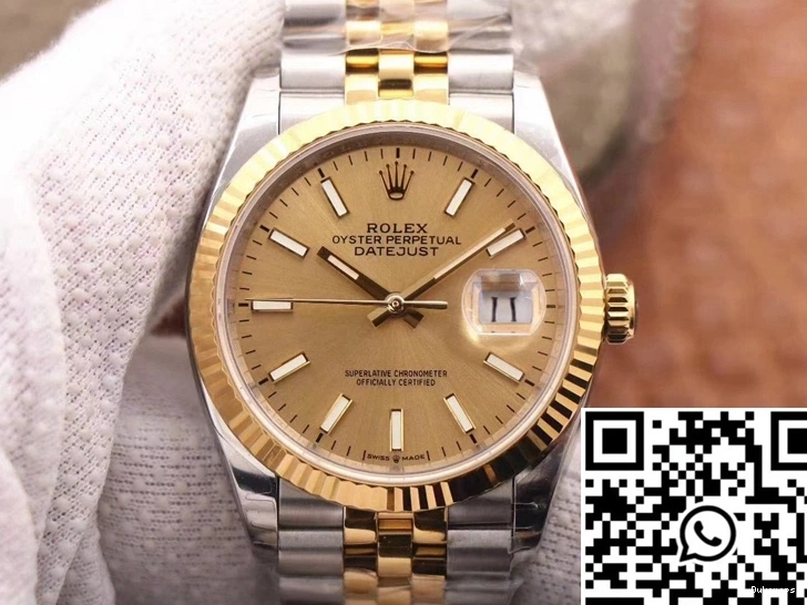 M126233-0015 659 Factory Datejust EW Minimalist Champagne Dial Rolex 0730